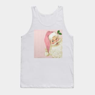 retro vintage pink santa claus Tank Top